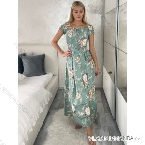 Kurzärmliges Sommer-Freizeitkleid für Damen (S/M/L EINHEITSGRÖSSE) ITALIAN FASHION IMWGB25022