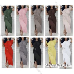 Kurzärmliges Sommer-Freizeitkleid für Damen (S/M/L EINHEITSGRÖSSE) ITALIAN FASHION IMWGB25022