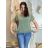 Tunika mit Anhänger Kurzarm Damen Übergröße (3XL/4XL ONE SIZE) ITALIAN FASHION IMC23020