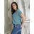 Damen Tunika mit verlängertem Kurzarm (UNI S-M) SWEETISIMA ITALIAN FASHION IMD20069 weiß