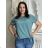 Damen Tunika mit verlängertem Kurzarm (UNI S-M) SWEETISIMA ITALIAN FASHION IMD20069 weiß