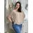 Tunika-Bluse, kurzärmelig, für Damen, Übergröße (XL/2XL/3XL, Einheitsgröße), ITALIAN FASHION IM424128