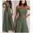 Kurzärmliges Sommer-Freizeitkleid für Damen (S/M/L EINHEITSGRÖSSE) ITALIAN FASHION IMWGB25022