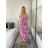 Kurzärmliges Sommer-Freizeitkleid für Damen (S/M/L EINHEITSGRÖSSE) ITALIAN FASHION IMWGB25022