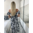 Kurzärmliges Sommer-Freizeitkleid für Damen (S/M/L EINHEITSGRÖSSE) ITALIAN FASHION IMWGB25022