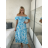 Kurzärmliges Sommer-Freizeitkleid für Damen (S/M/L EINHEITSGRÖSSE) ITALIAN FASHION IMWGB25022