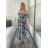 Kurzärmliges Sommer-Freizeitkleid für Damen (S/M/L EINHEITSGRÖSSE) ITALIAN FASHION IMWGB25022