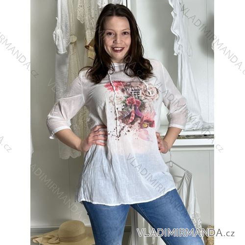 Übergroßer gestrickter Langarmpullover für Damen (S/M EINHEITSGRÖSSE) ITALIAN FASHION IMSN2416125