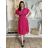 Kurzärmliges Sommer-Freizeitkleid für Damen (S/M/L EINHEITSGRÖSSE) ITALIAN FASHION IMWGB25022