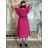 Kurzärmliges Sommer-Freizeitkleid für Damen (S/M/L EINHEITSGRÖSSE) ITALIAN FASHION IMWGB25022