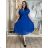 Kurzärmliges Sommer-Freizeitkleid für Damen (S/M/L EINHEITSGRÖSSE) ITALIAN FASHION IMWGB25022 S / M / L beige