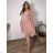 Šaty letní na ramínka dámské (S/M ONE SIZE) ITALSKÁ MÓDA IMPBB22B21841 L/XL altrosa