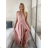 Ärmelloses langes Partykleid für Damen (S/M EINHEITSGRÖSSE) ITALIAN FASHION IMPSH2420019