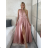 Ärmelloses langes Partykleid für Damen (S/M EINHEITSGRÖSSE) ITALIAN FASHION IMPSH2420019