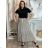 Übergroßer gestrickter Langarmpullover für Damen (S/M EINHEITSGRÖSSE) ITALIAN FASHION IMSN2416125 M/L/XL braun