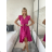 Kurzärmliges Sommer-Freizeitkleid für Damen (S/M/L EINHEITSGRÖSSE) ITALIAN FASHION IMWGB25022