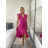 Kurzärmliges Sommer-Freizeitkleid für Damen (S/M/L EINHEITSGRÖSSE) ITALIAN FASHION IMWGB25022