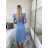 Kurzärmliges Sommer-Freizeitkleid für Damen (S/M/L EINHEITSGRÖSSE) ITALIAN FASHION IMWGB25022