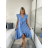 Kurzärmliges Sommer-Freizeitkleid für Damen (S/M/L EINHEITSGRÖSSE) ITALIAN FASHION IMWGB25022