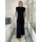 Langes Chiffon-Kurzarmkleid für Damen (S/M ONE SIZE) ITALIAN FASHION IMWGS231048