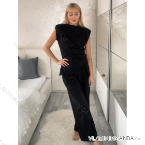 Langes Chiffon-Kurzarmkleid für Damen (S/M ONE SIZE) ITALIAN FASHION IMWGS231048