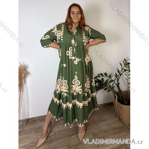 Damen-Oversize-Langarm-Hemd mit verlängerten Ärmeln (S/M ONE SIZE) ITALIAN FASHION IMPLI2234690