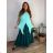 Elegantes Damen-Partykleid mit langen Ärmeln (S/M ONE SIZE) ITALIAN FASHION IM322282 46/48/50 leichte Minze