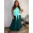 Elegantes Damen-Partykleid mit langen Ärmeln (S/M ONE SIZE) ITALIAN FASHION IM322282 46/48/50 leichte Minze