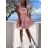 Kurzärmliges Sommer-Freizeitkleid für Damen (S/M/L EINHEITSGRÖSSE) ITALIAN FASHION IMWGB25022