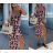 Kurzärmliges Sommer-Freizeitkleid für Damen (S/M/L EINHEITSGRÖSSE) ITALIAN FASHION IMWGB25022