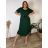 Langes warmes Langarmkleid für Damen in Übergröße (50/52/54 Einheitsgröße) ITALIAN FASHION IM424636