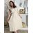 Elegante Hose mit Gürtel für Damen (S/M/L ONE SIZE) ITALIAN FASHION IM425057 S / M / L beige