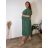Elegante Hose mit Gürtel für Damen (S/M/L ONE SIZE) ITALIAN FASHION IM425057 48/50 grün