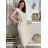 Elegante Hose mit Gürtel für Damen (S/M/L ONE SIZE) ITALIAN FASHION IM425057 S / M / L beige