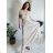 Elegante Hose mit Gürtel für Damen (S/M/L ONE SIZE) ITALIAN FASHION IM425057 S / M / L beige
