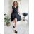 Kurzärmliges Sommer-Freizeitkleid für Damen (S/M/L EINHEITSGRÖSSE) ITALIAN FASHION IMWGB25022