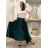 Langer Satinrock für Damen (Einheitsgröße S/M/L) ITALIAN FASHION IM323026