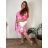 Sommerkleid für Damen Schultergurte (uni sl) ITALIENISCHER MODUS IM417188 50/52/54 pink