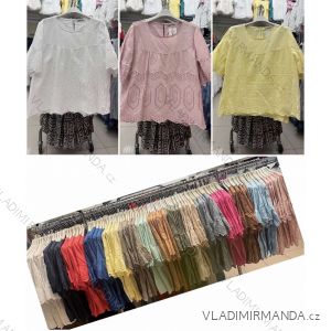 Langärmliger Pelzpullover für Damen (S/M/L ONE SIZE) ITALIAN FASHION IMWCH25116