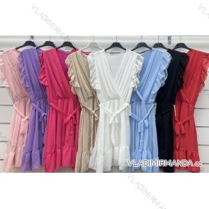 Langes spanisches Sommerkleid, Langarm, Damen, Übergröße (42/44/46 Einheitsgröße) ITALIENISCHE MODE IMWCP25166