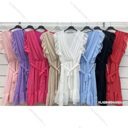 Langes spanisches Sommerkleid, Langarm, Damen, Übergröße (42/44/46 Einheitsgröße) ITALIENISCHE MODE IMWCP25166