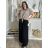 Tunika mit Anhänger Kurzarm Damen Übergröße (3XL/4XL ONE SIZE) ITALIAN FASHION IMC23020