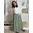 Tunika mit Anhänger Kurzarm Damen Übergröße (3XL/4XL ONE SIZE) ITALIAN FASHION IMC23020