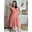Kurzärmliges Sommerkleid für Damen (Einheitsgröße S/M) ITALIAN FASHION IMM23M20814 S/M hellblau