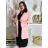 Langärmlige gefütterte verlängerte Damenjacke (M/L/XL ONE SIZE) ITALIAN FASHION IMC23213 L/XL königsblau