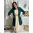 Langärmlige gefütterte verlängerte Damenjacke (M/L/XL ONE SIZE) ITALIAN FASHION IMC23213 L/XL königsblau