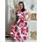 Damen 3/4 Langarm-Hemdkleid (XS/S/M Einheitsgröße) ITALIAN FASHION IMD25030