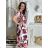 Damen 3/4 Langarm-Hemdkleid (XS/S/M Einheitsgröße) ITALIAN FASHION IMD25030
