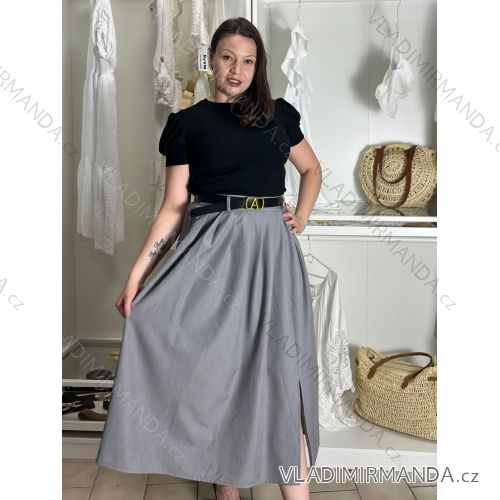 Elegante Hose mit Gürtel für Damen (S/M/L ONE SIZE) ITALIAN FASHION IM425057