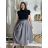 Elegante Hose mit Gürtel für Damen (S/M/L ONE SIZE) ITALIAN FASHION IM425057 -   grau -   S / M / L